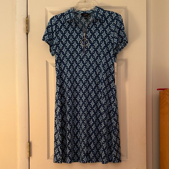 MSK Dresses & Skirts - NWT MSK Blue Geometric Mini Dress